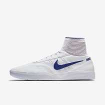 Chaussure Nike Sb Koston 3 Hyperfeel Pour Homme Skateboard Blanc/Bleu Royal Profond_NO. 819673-141