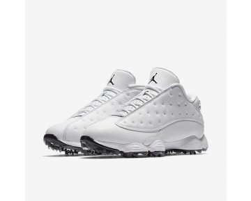 Chaussure Nike Air Jordan 13 Pour Homme Golf Blanc/Noir/Blanc/Noir_NO. 917719-102