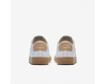 Chaussure Nike Blazer Premium Low Pour Femme Lifestyle Blanc/Brun Vachette/Gomme Marron Clair/Blanc_NO. 454471-101