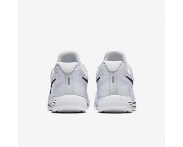 Chaussure Nike Lunarepic Low Flyknit 2 Pour Femme Running Blanc/Platine Pur/Gris Loup/Noir_NO. 863780-100