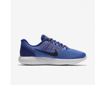 Chaussure Nike Lunarglide 8 Pour Homme Running Bleu Moyen/Bleu Royal Profond/Hyper Orange/Noir_NO. 843725-403