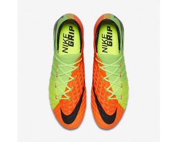 Chaussure Nike Hypervenom Phantom 3 Fg Pour Homme Football Vert Électrique/Hyper Orange/Volt/Noir_NO. 852567-308